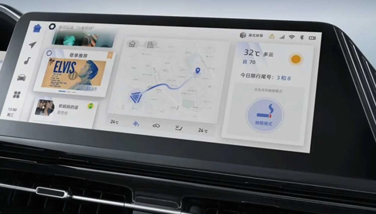 Pantalla de infoentretenimiento a color de 12.3”*