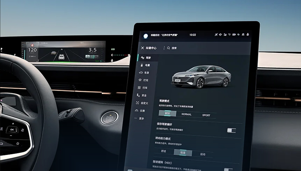 Panel de instrumentos de 10.25".